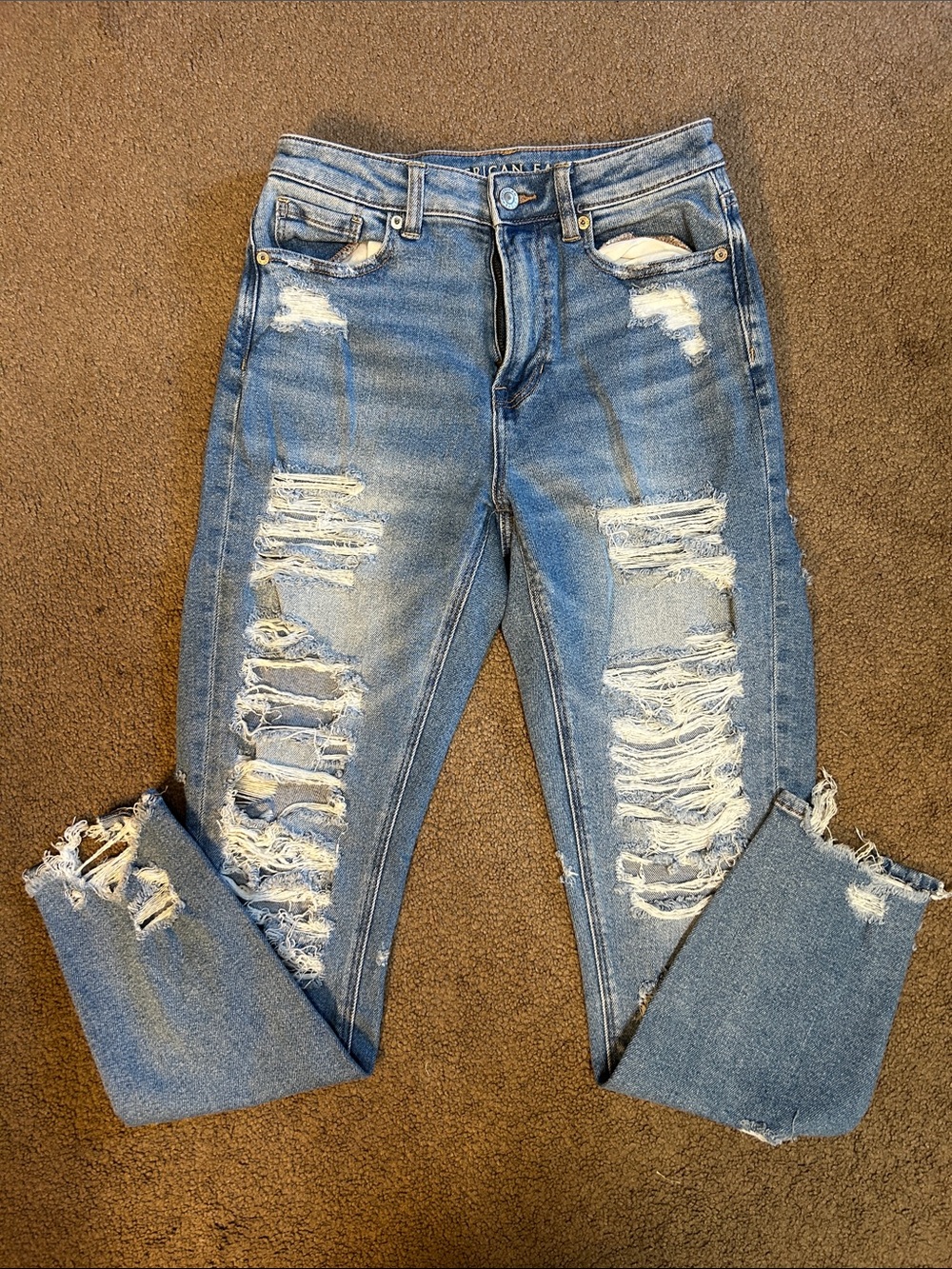 American Eagle Outfitters Ripped Mom Jeans